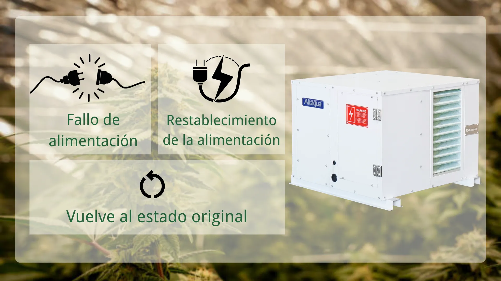 Altaqua-commercial-grow-room-dehumidifier-Memory-Restart