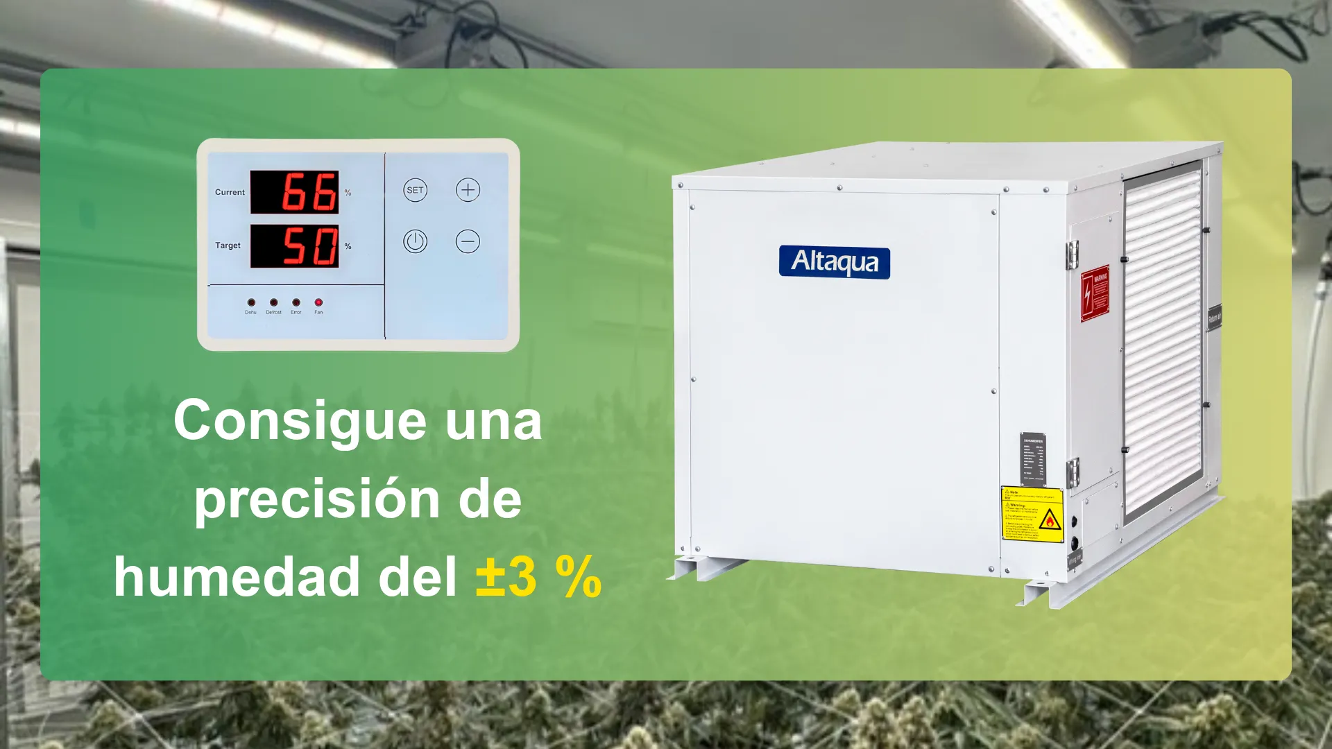 Altaqua-commercial-grow-room-dehumidifier-precise-hum-control