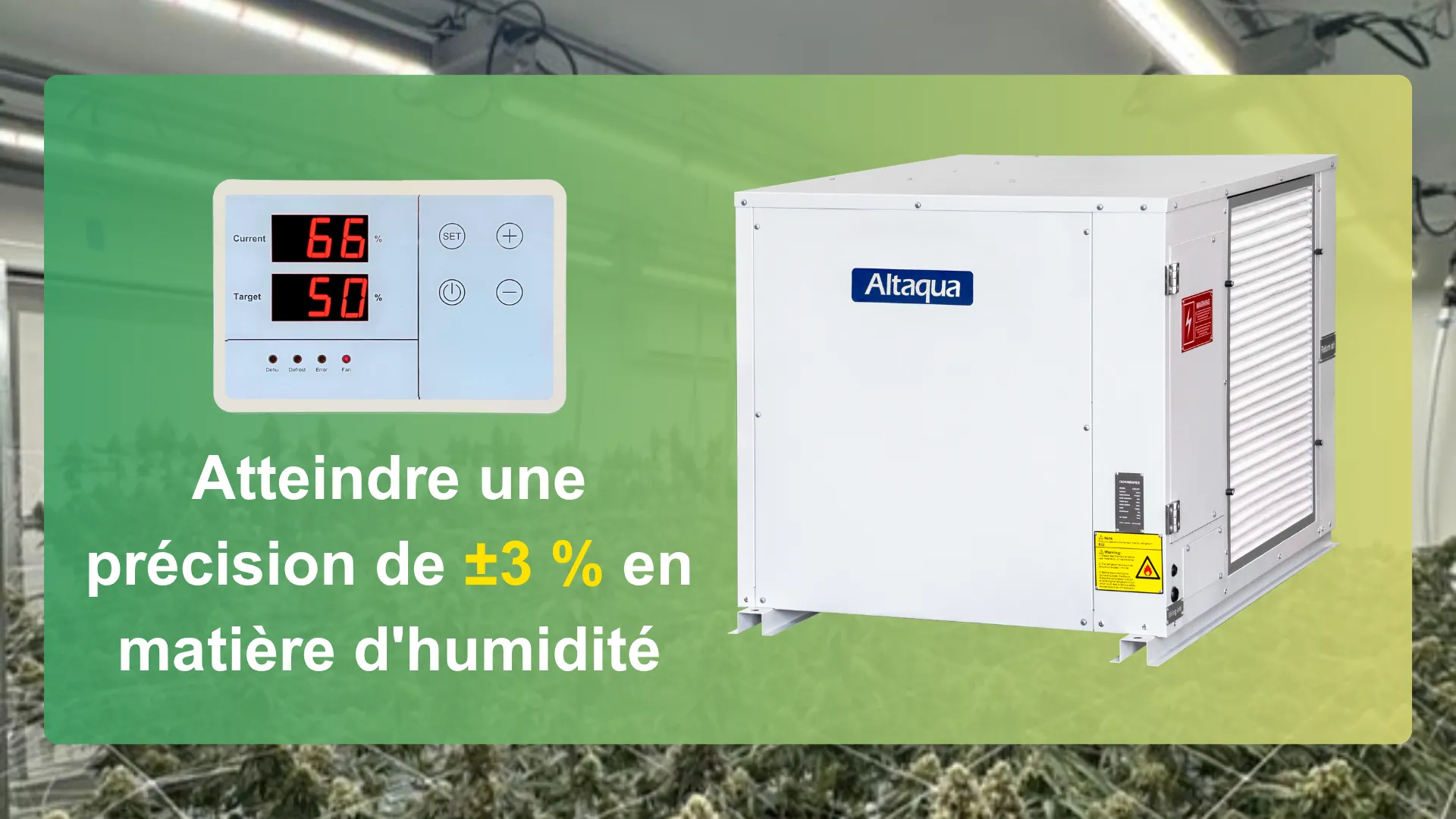 Altaqua-commercial-grow-room-dehumidifier-precise-hum-control